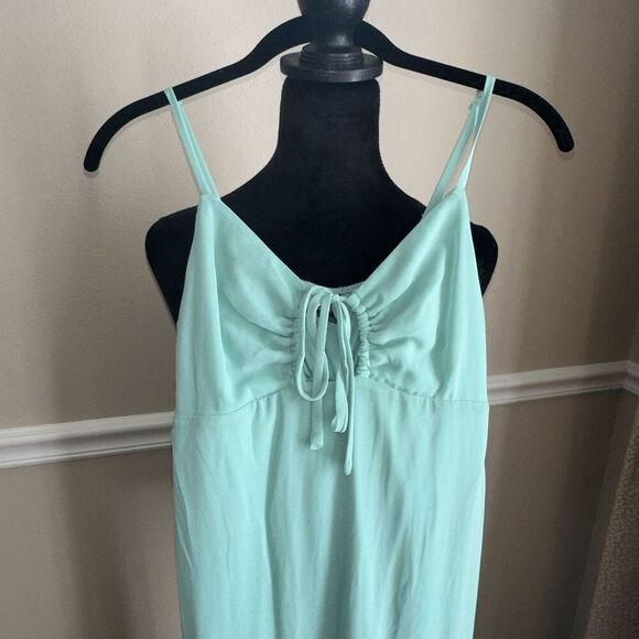 Women's WILD FABLE High Low Hem Cottagecore lined Dress XS mint green Fairy - Picture 2 of 5